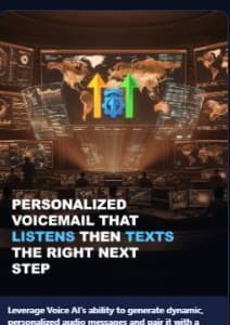 Generated LinkedIn post about personalized voicemail automation